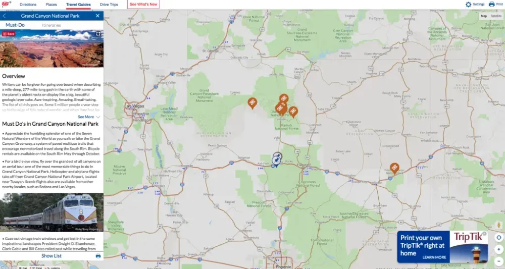 aaa map
